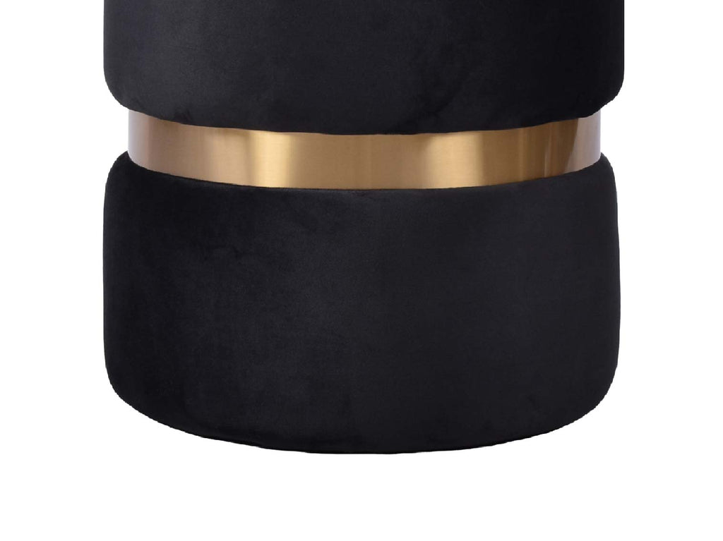 Velvet Ottoman Stool
