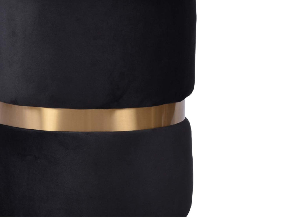 Velvet Ottoman Stool
