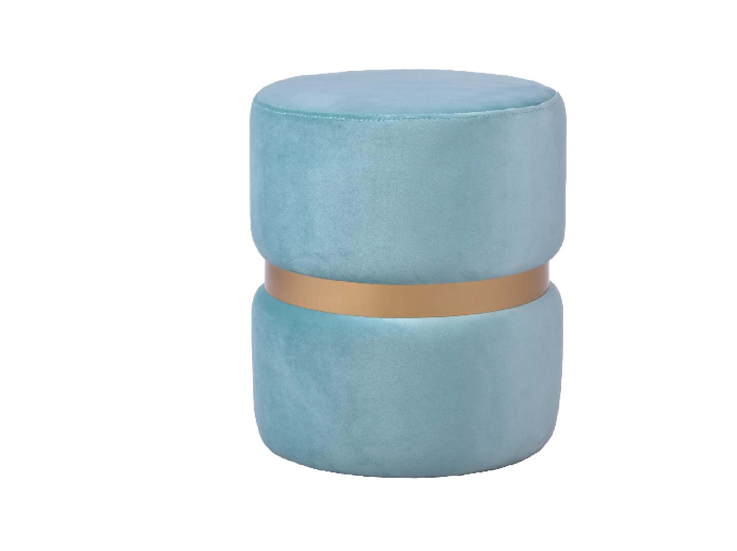 Velvet Ottoman Stool