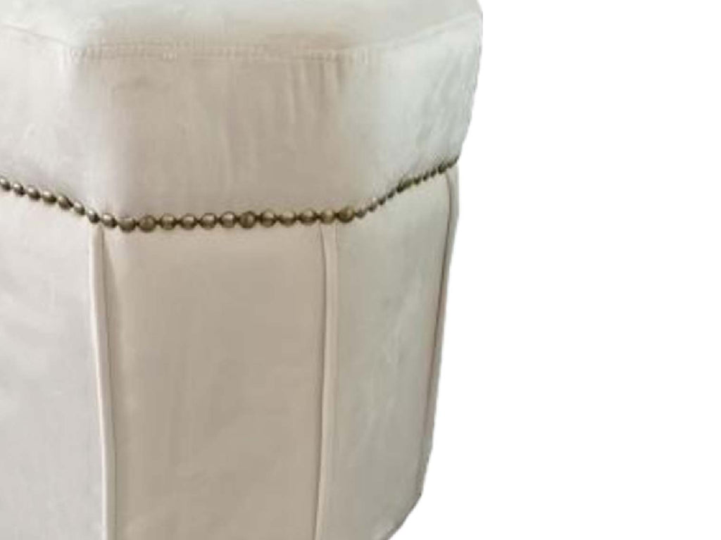 HEXAGONAL VELVET OTTOMAN 905