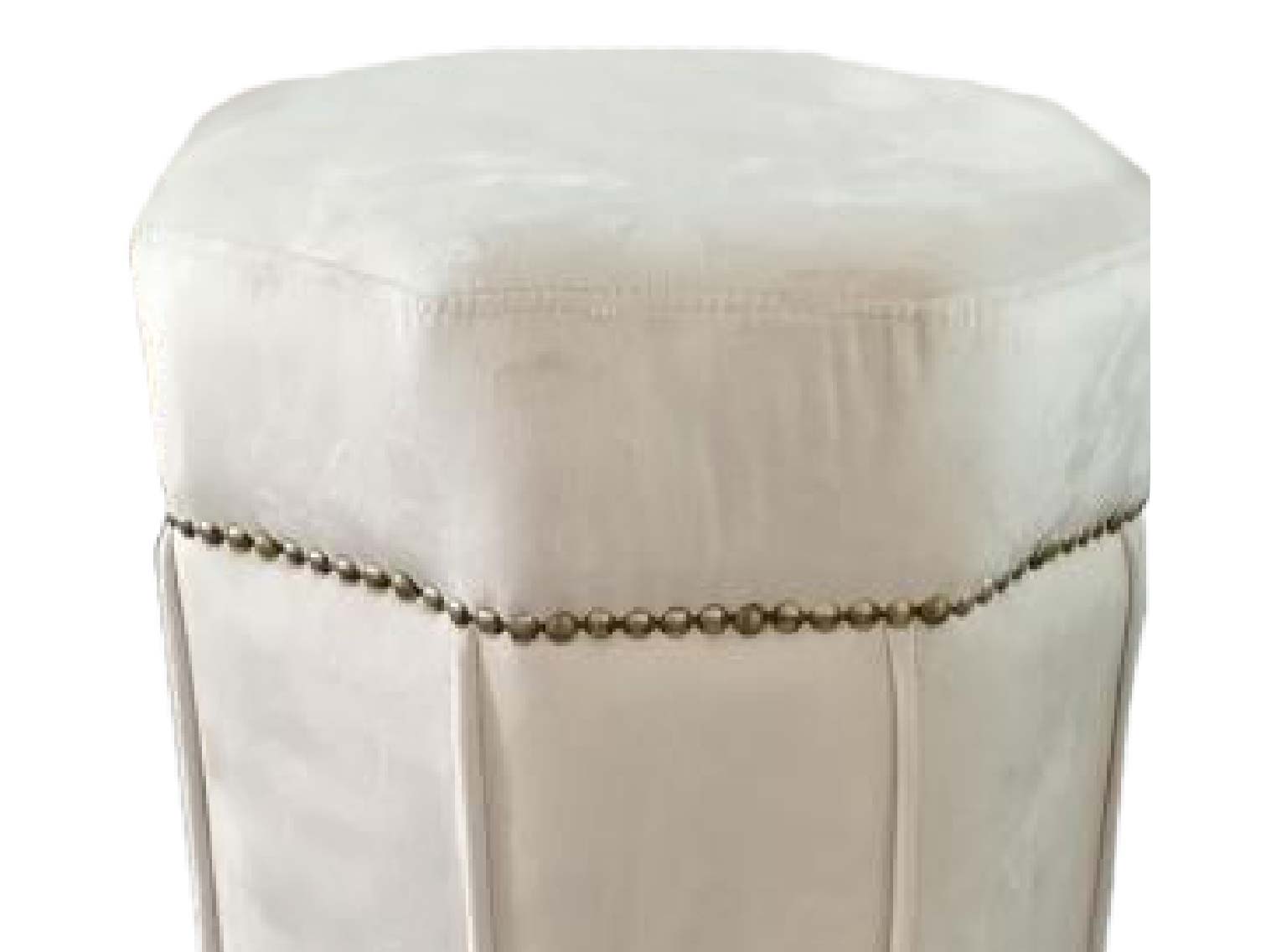 HEXAGONAL VELVET OTTOMAN 905