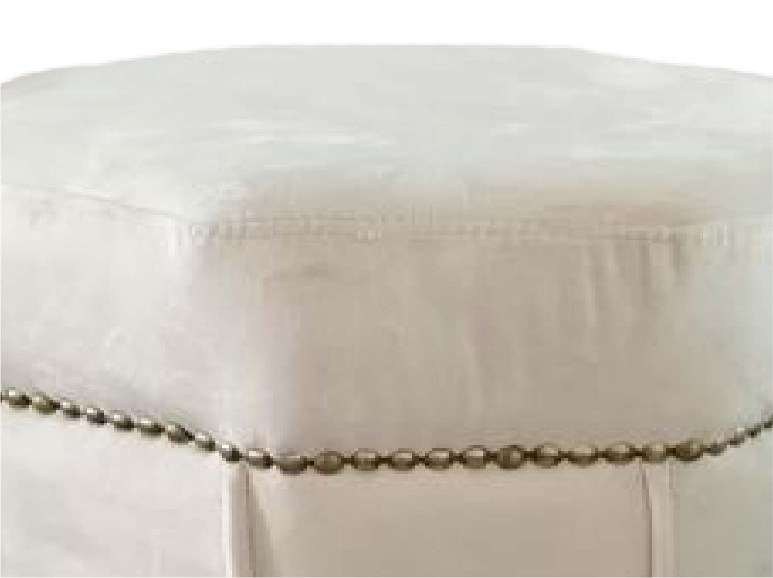 HEXAGONAL VELVET OTTOMAN 905