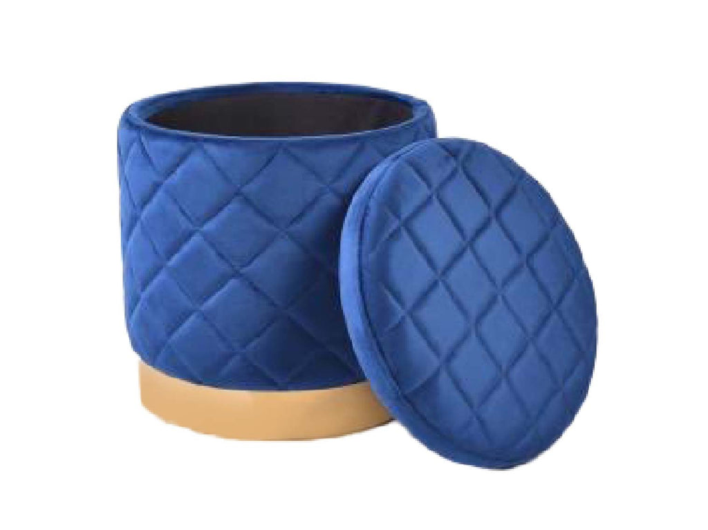 Round Storage Ottoman