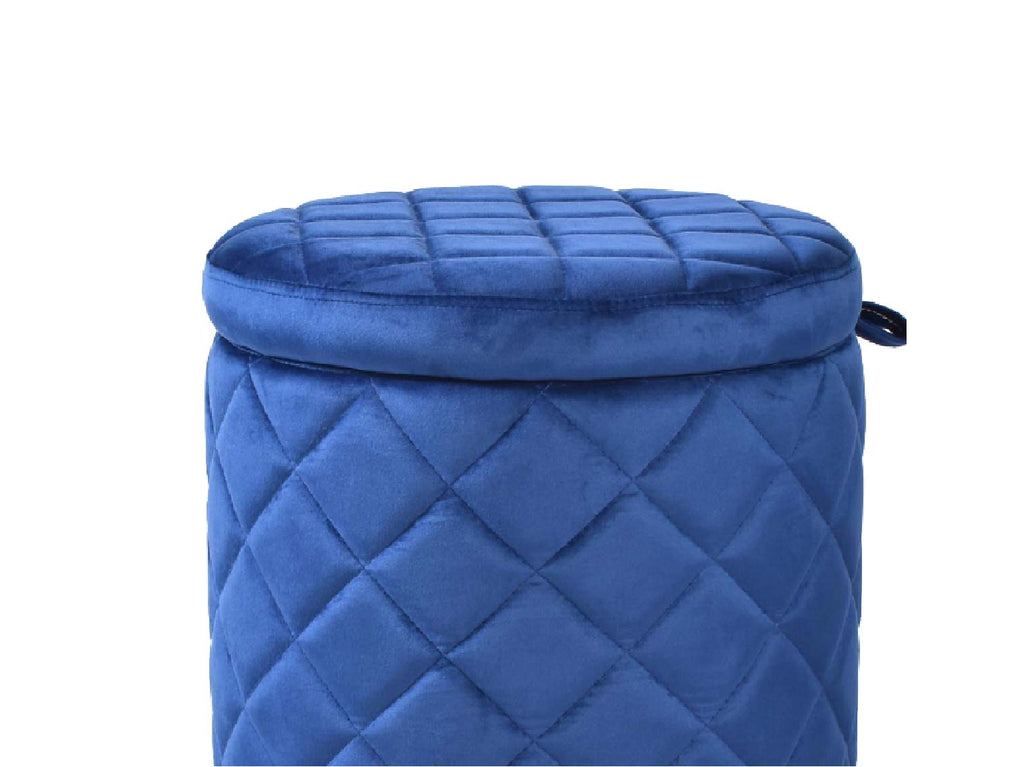 Round Storage Ottoman