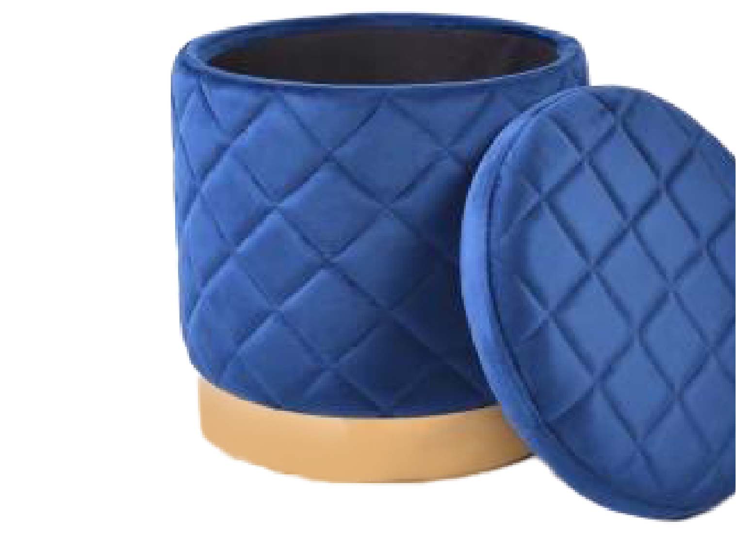 Round Storage Ottoman