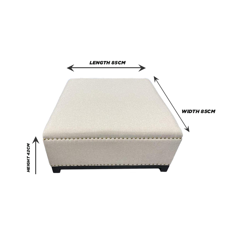 Square upholstery Ottoman